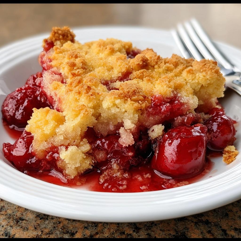 10 Minute Cherry Dump Cake - detail 1