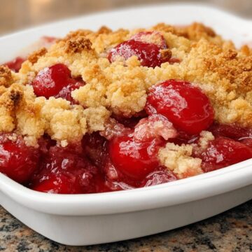 10 Minute Cherry Dump Cake