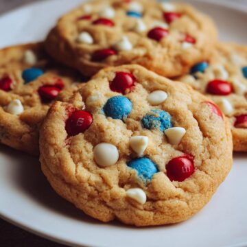 4Th of July Cookies with M&M'S