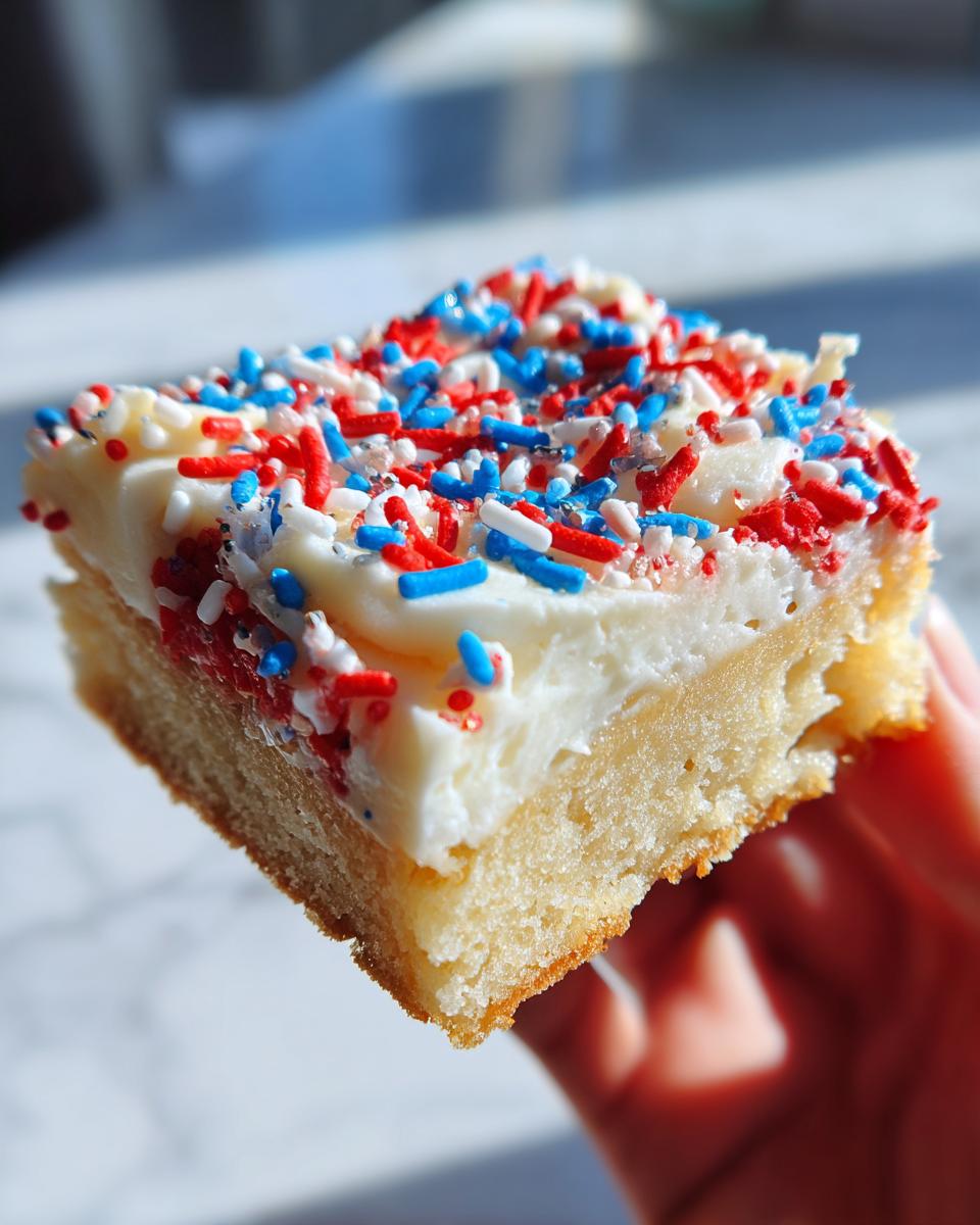 4Th of July Frosted Sugar Cookie Bars - detail 1