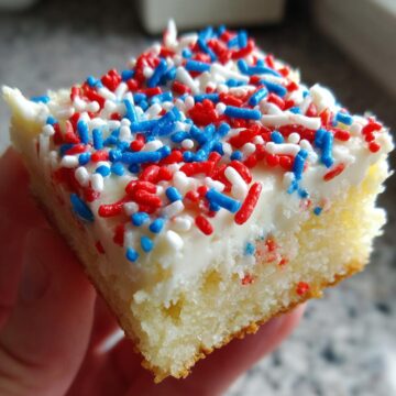 4Th of July Frosted Sugar Cookie Bars