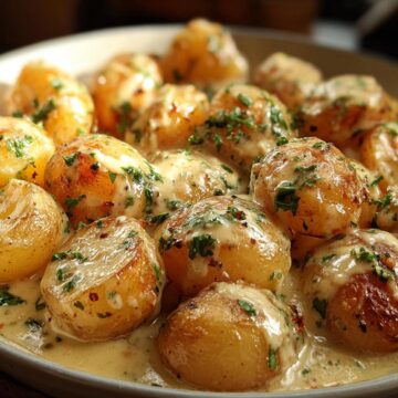 5-Ingredient Creamy Garlic Potatoes
