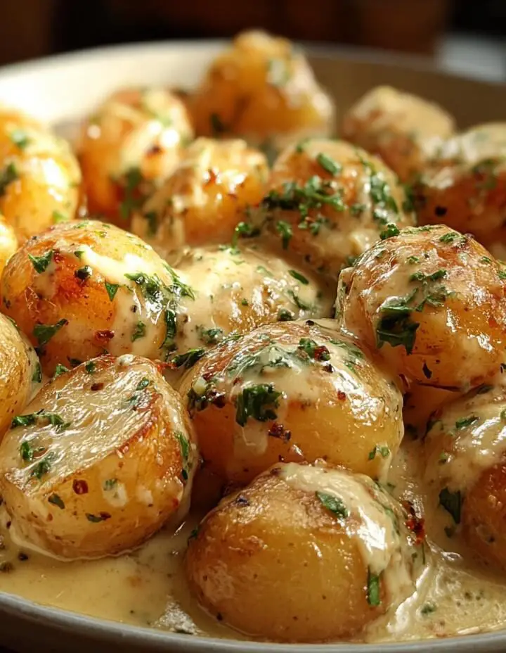 5-Ingredient Creamy Garlic Potatoes
