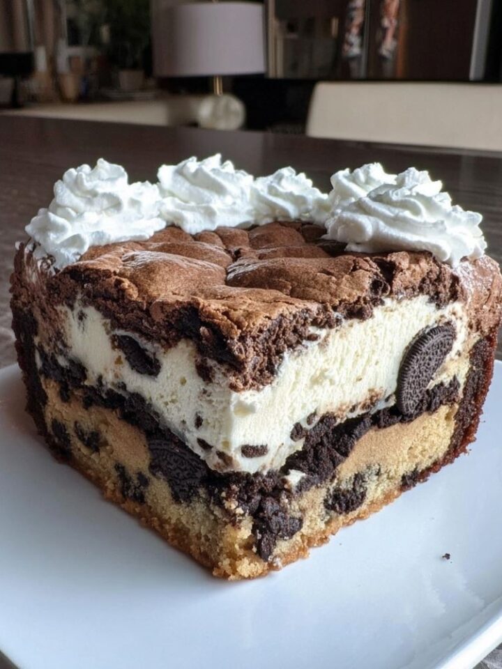 5 Layer Cookie Box Brownie Cheesecake