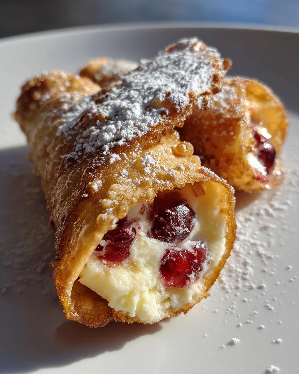 Air Fryer Cherry Cheesecake Egg Rolls - detail 1