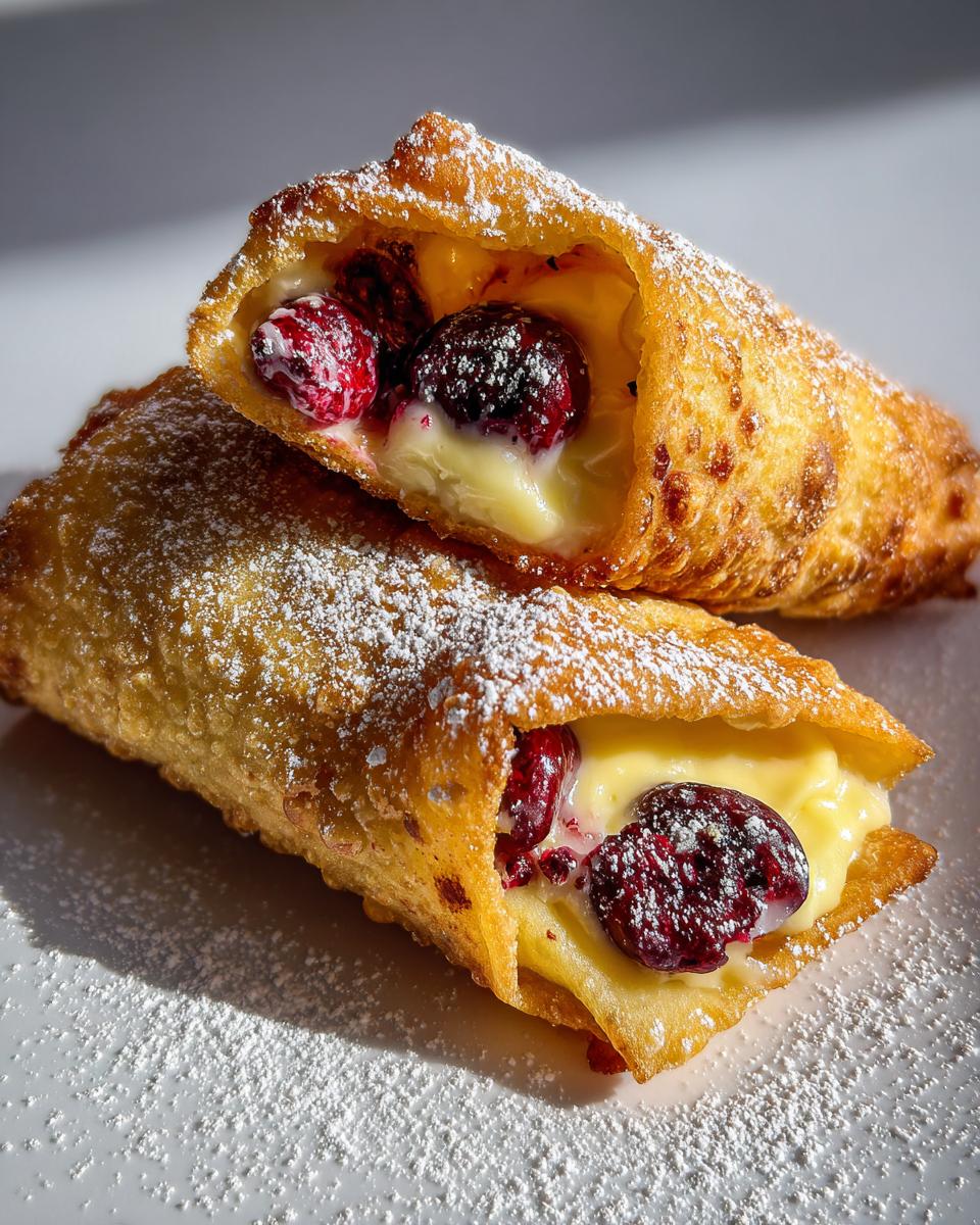 Air Fryer Cherry Cheesecake Egg Rolls - detail 2