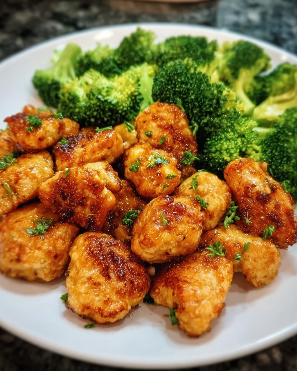 Air Fryer Chicken Bites and Broccoli - detail 2