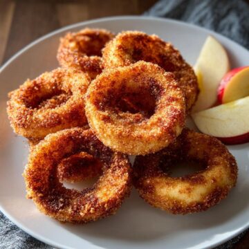 Air Fryer Cinnamon Apple Rings