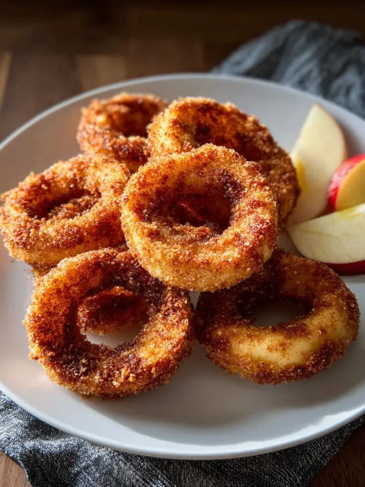 Air Fryer Cinnamon Apple Rings