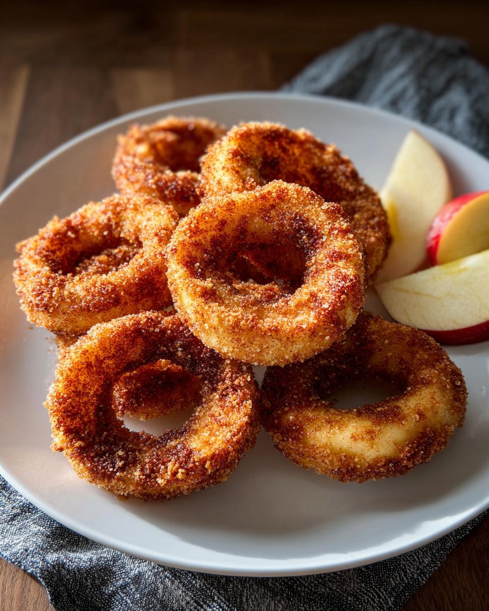 Air Fryer Cinnamon Apple Rings - Cooking Leader