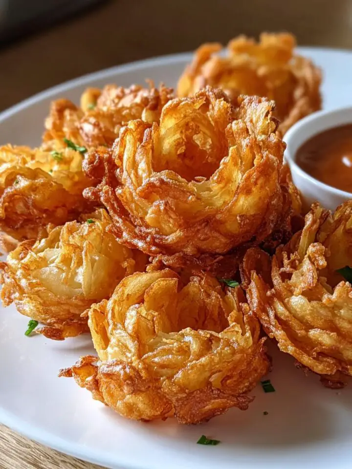 Air Fryer Crispy Mini Blooming Onions