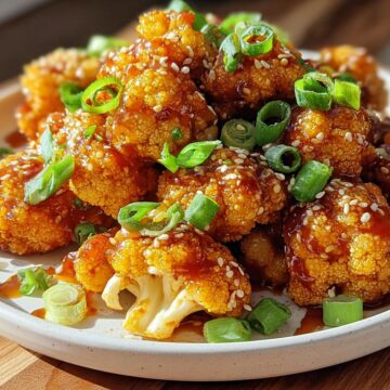 Air Fryer Honey Sriracha Cauliflower