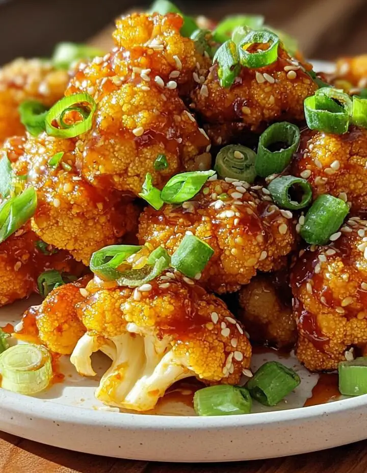 Air Fryer Honey Sriracha Cauliflower