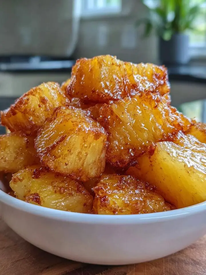 Air Fryer Pineapple Chunks
