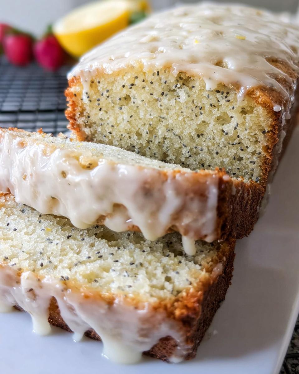 Almond Poppyseed Loaf Cake - detail 2