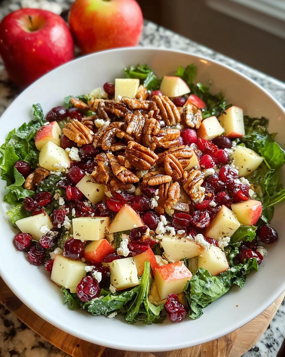 Apple Cranberry Pecan Salad - detail 1