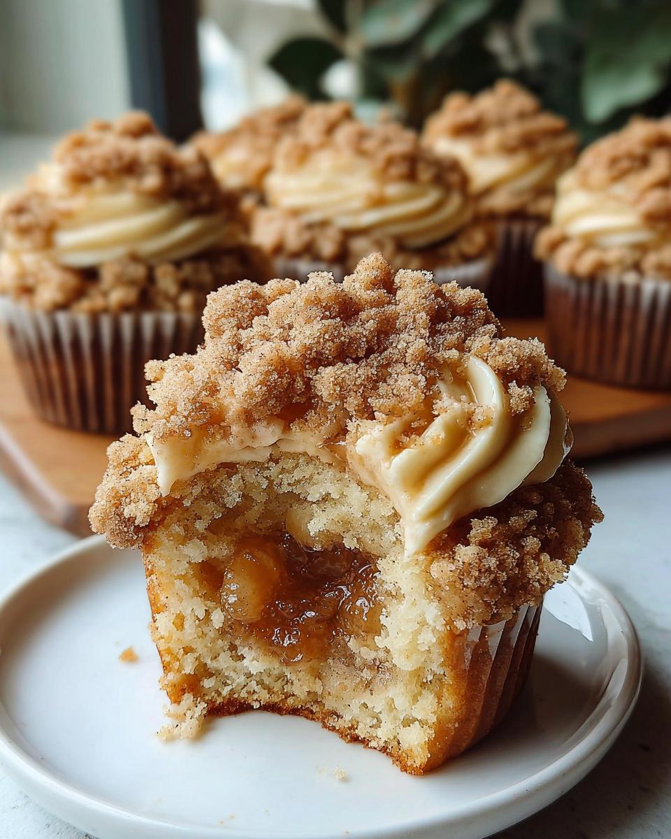 Apple Crumble Cupcakes - detail 1