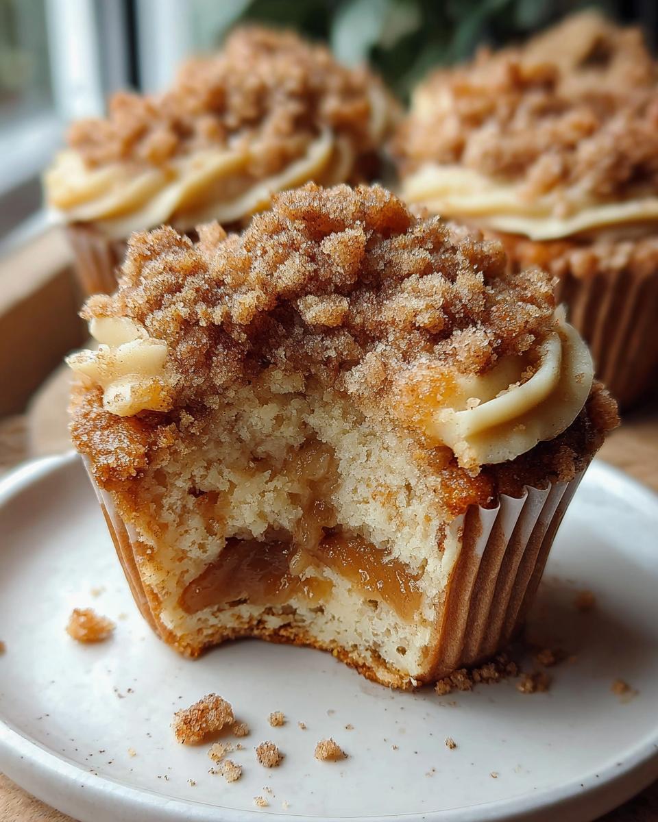 Apple Crumble Cupcakes - detail 2