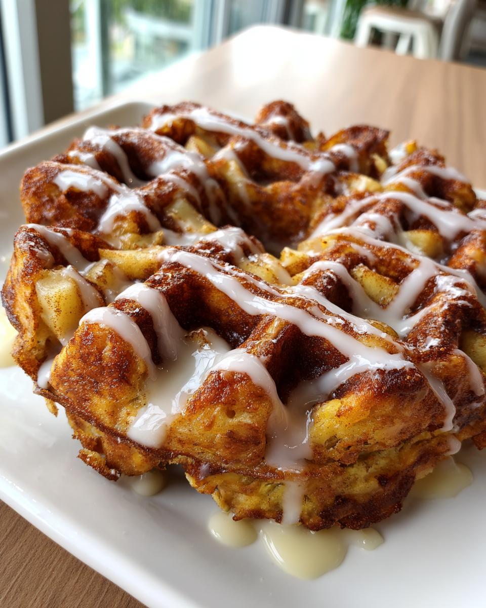 Apple Fritter Waffle Donuts - detail 1