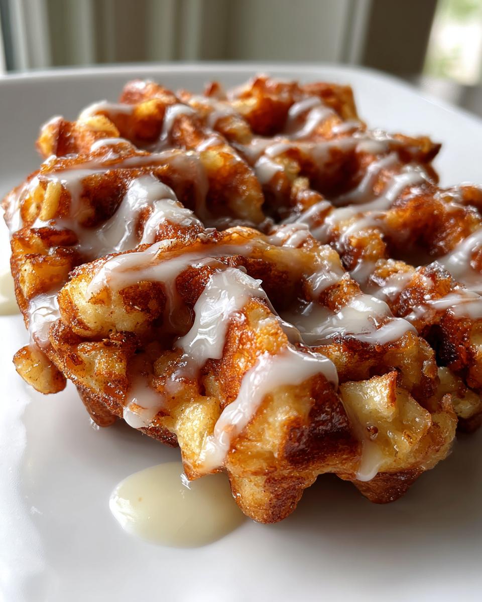 Apple Fritter Waffle Donuts - detail 2