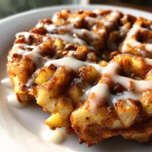Apple Fritter Waffle Donuts