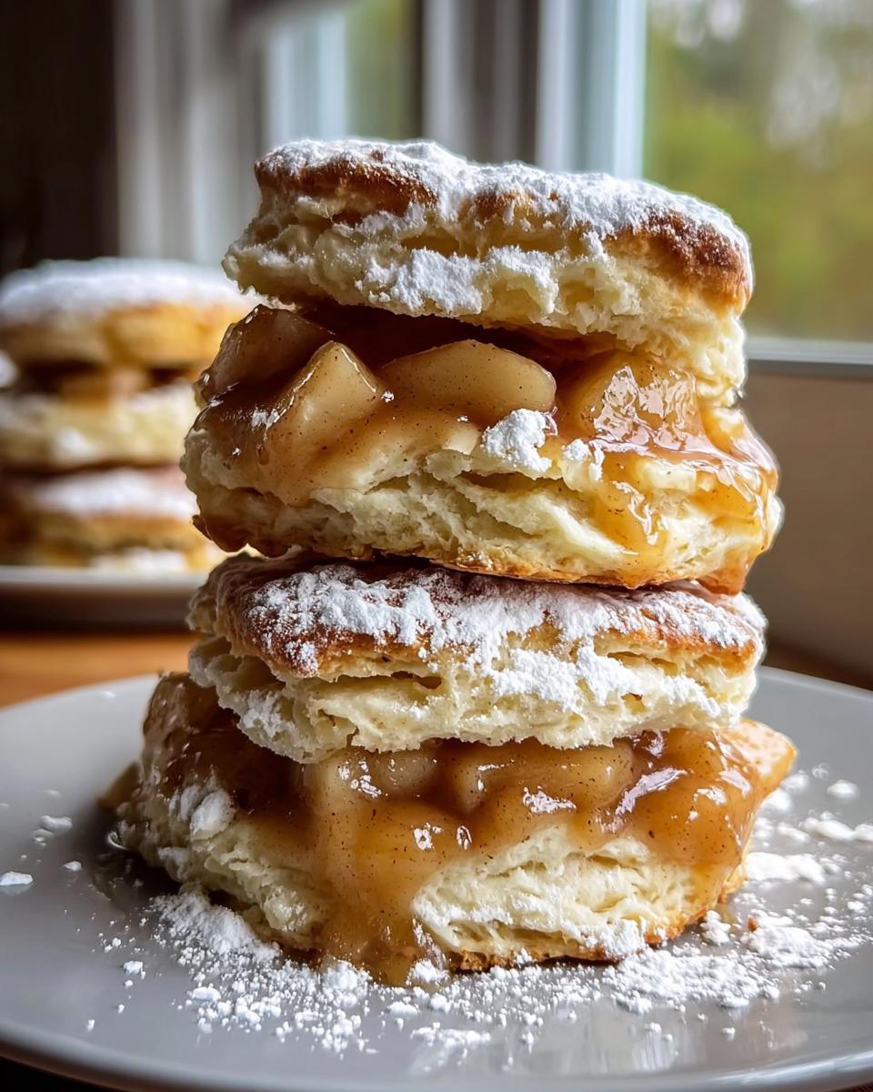 Apple Pie Biscuit Sandwiches - detail 2