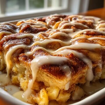 Apple Pie Cinnamon Roll Casserole