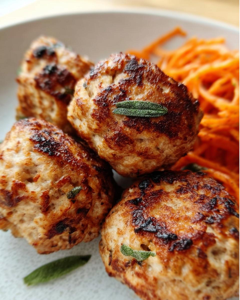 Apple Sage Turkey Meatballs - detail 1