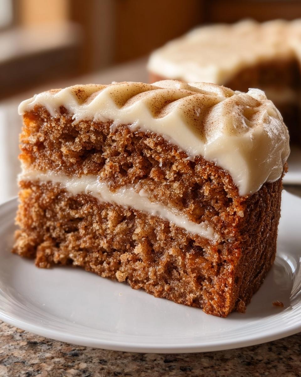 Applesauce Cake with Cinnamon Cream Cheese Frosting - detail 2