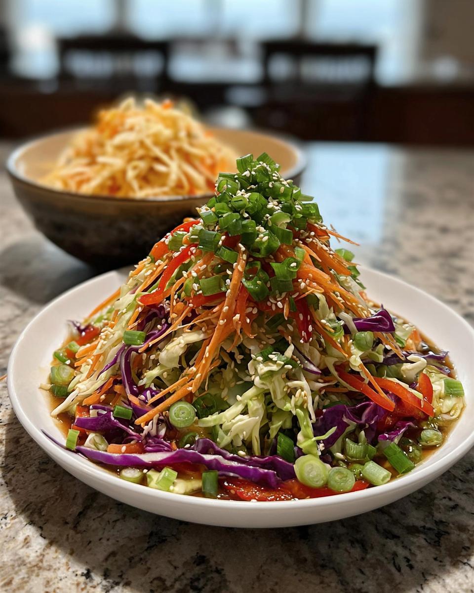 Asian Cabbage Slaw - detail 1