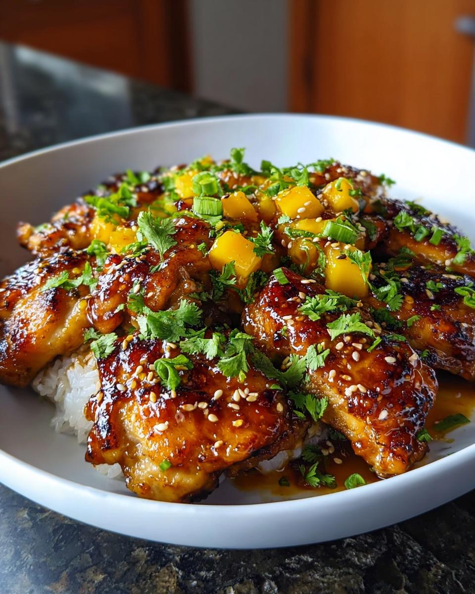 Asian Mango Glazed Chicken - detail 1