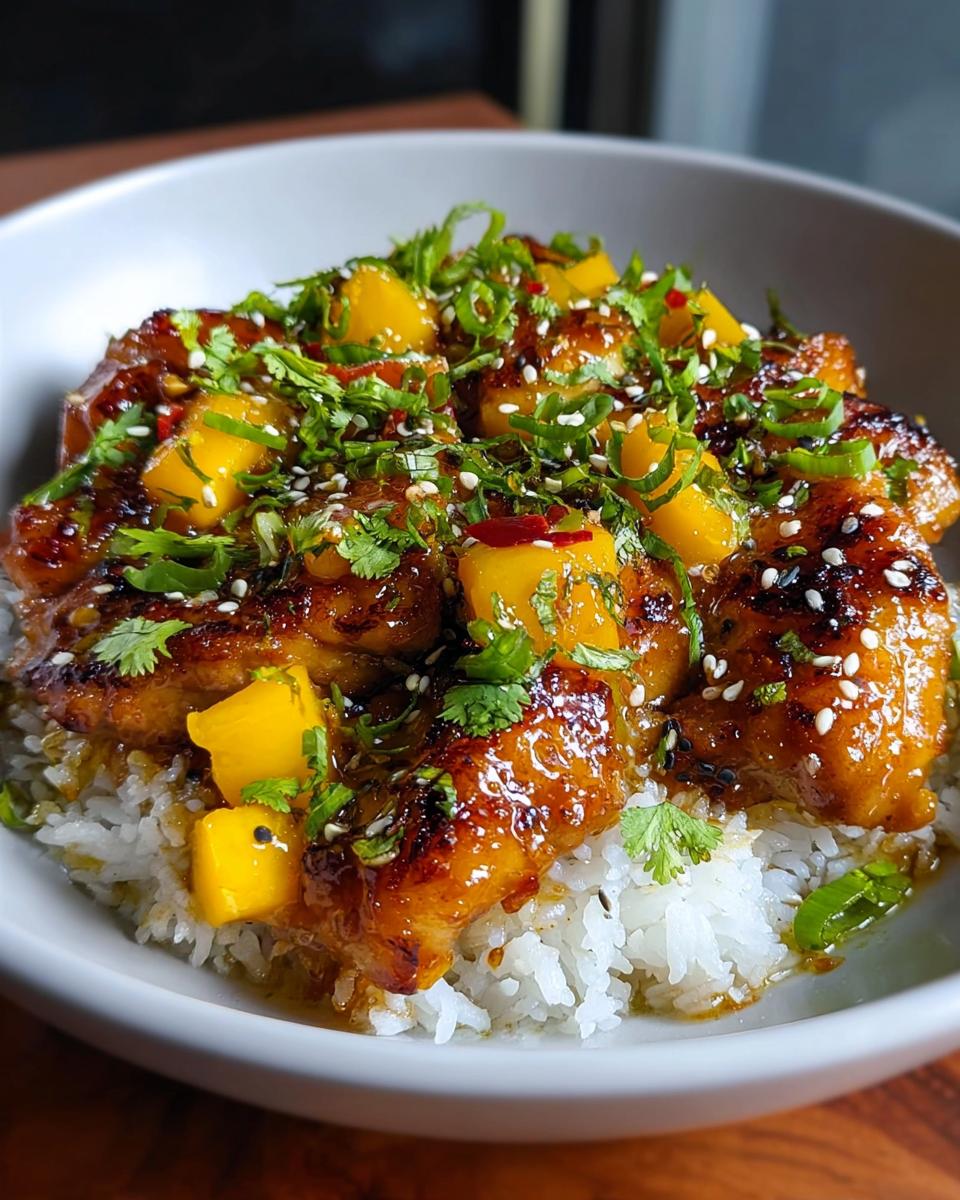 Asian Mango Glazed Chicken - detail 2