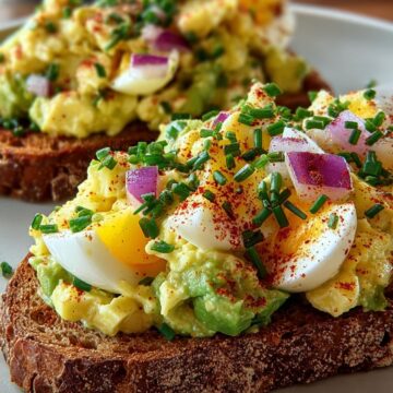 Avocado Egg Salad Toast Paprika