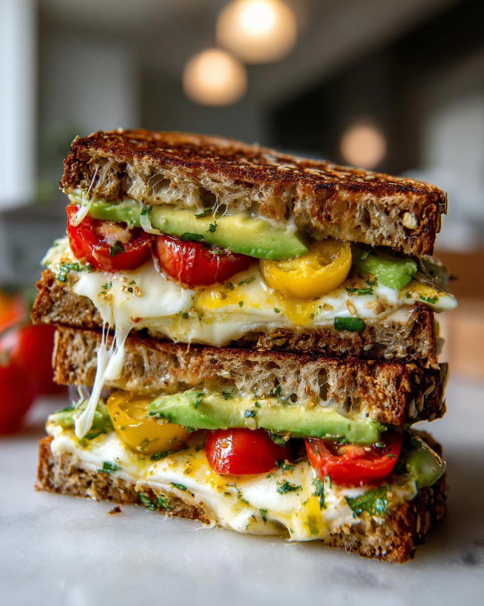 Avocado, Mozzarella, and Tomato Grilled Cheese - detail 2