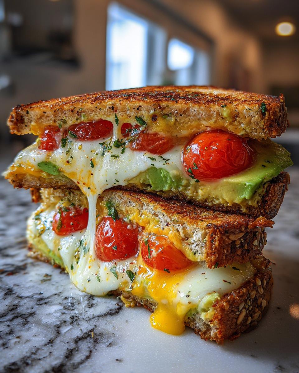 Avocado, Mozzarella, and Tomato Grilled Cheese - detail 3