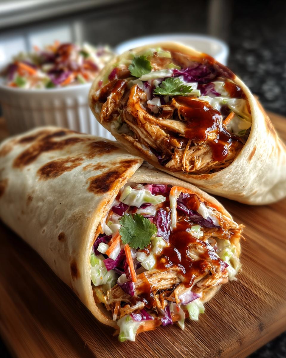 BBQ Chicken Coleslaw Wraps - detail 1