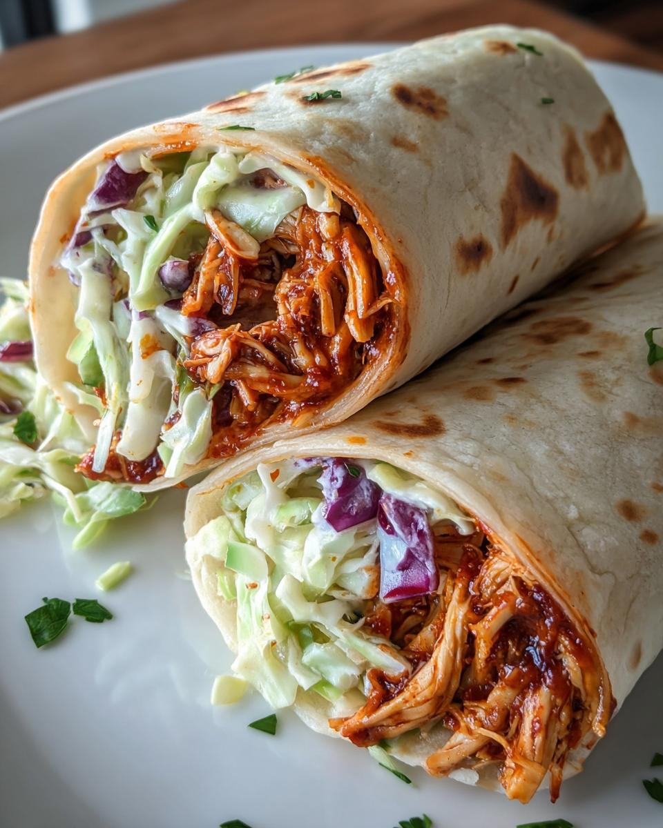 BBQ Chicken Coleslaw Wraps - detail 1