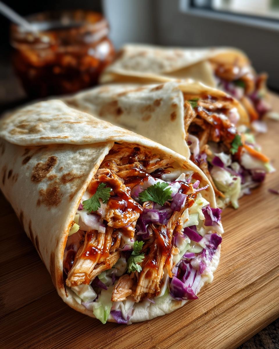 BBQ Chicken Coleslaw Wraps - detail 2