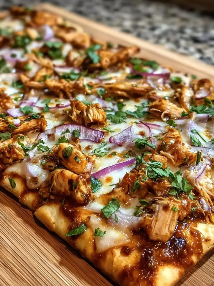BBQ Chicken Flatbread Pizza