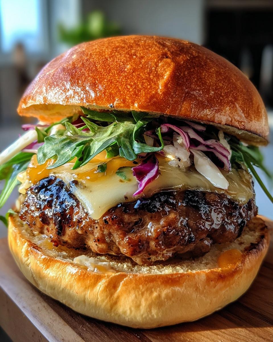BLACK GARLIC TRUFFLE GOUDA OKTOBERFEST BURGER - detail 2