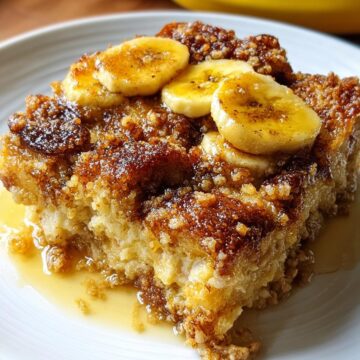 Baked Banana French Toast Casserole