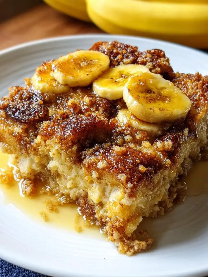 Baked Banana French Toast Casserole