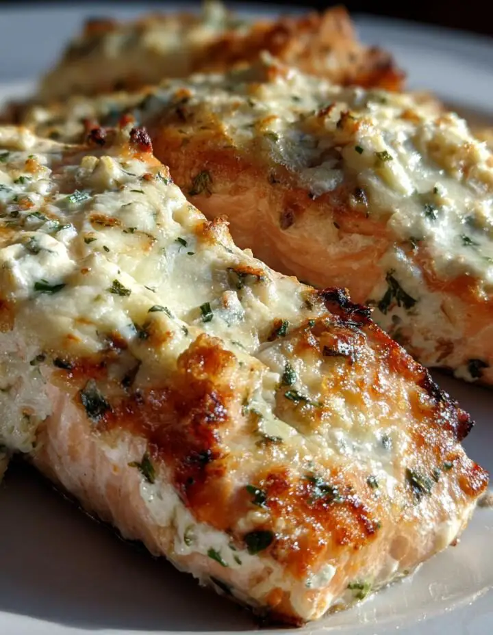 Baked Boursin Salmon