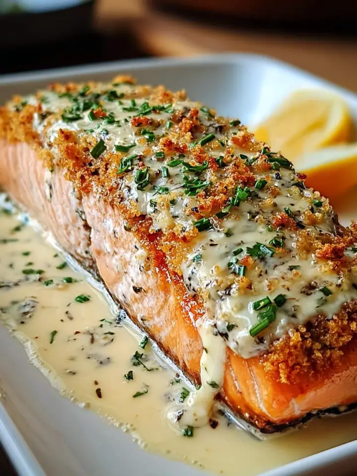 Baked Boursin Salmon