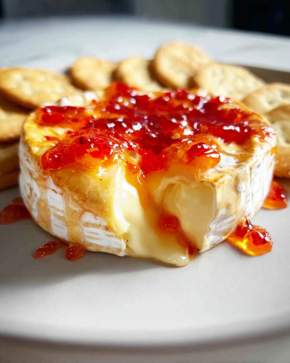 Baked Brie With Red Pepper Jelly - detail 1