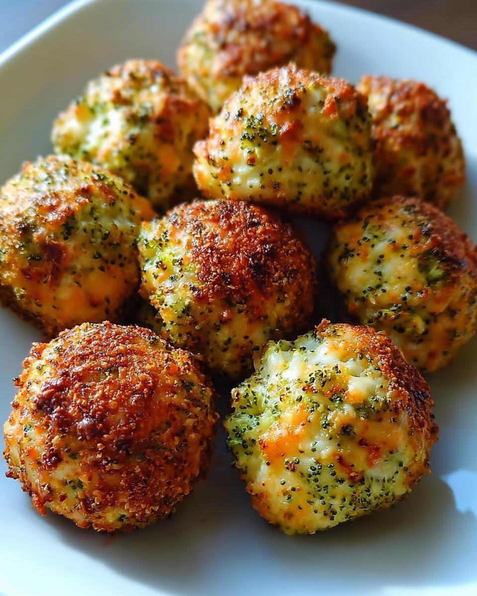 Baked Broccoli Cheese Balls - detail 1