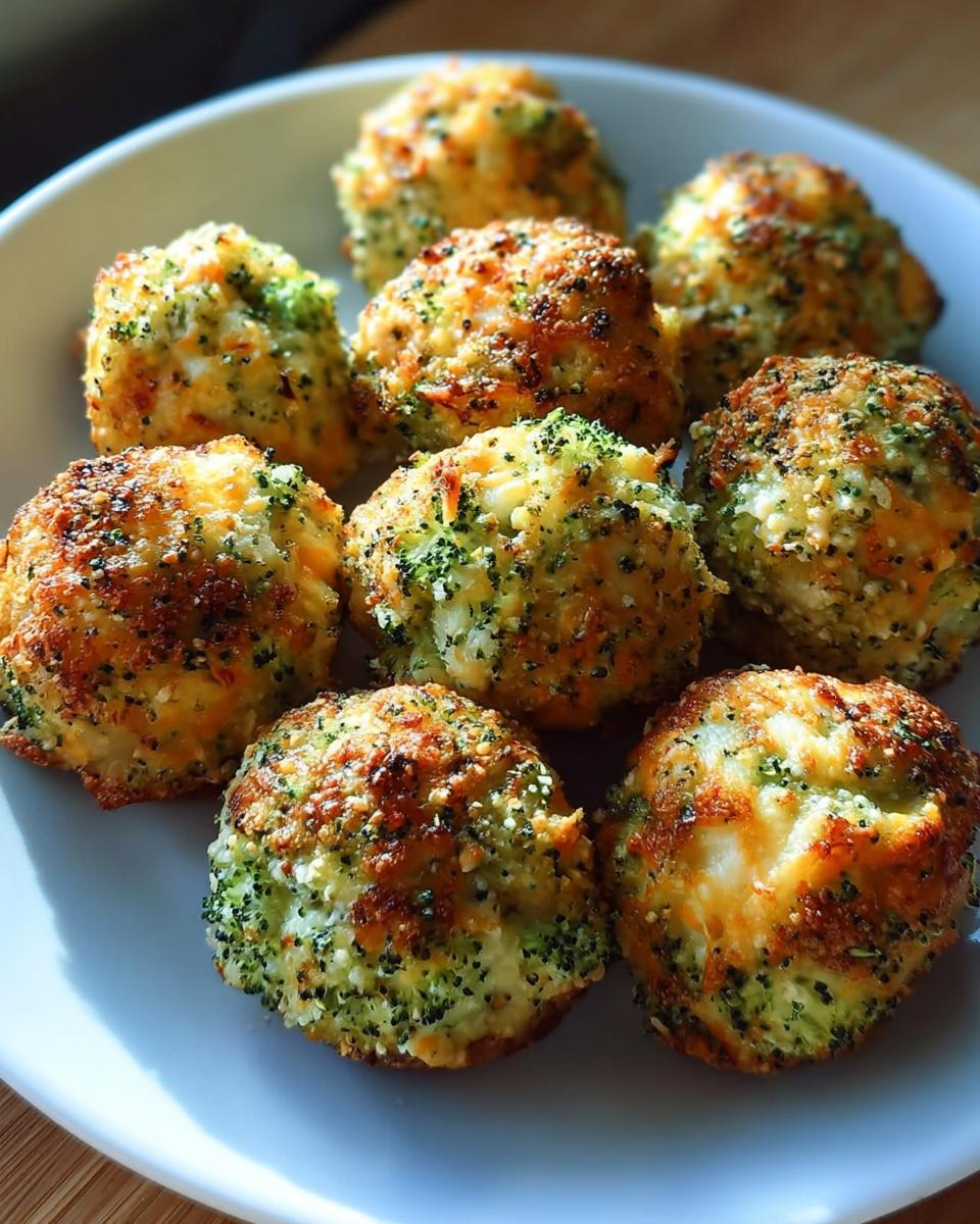 Baked Broccoli Cheese Balls - detail 2