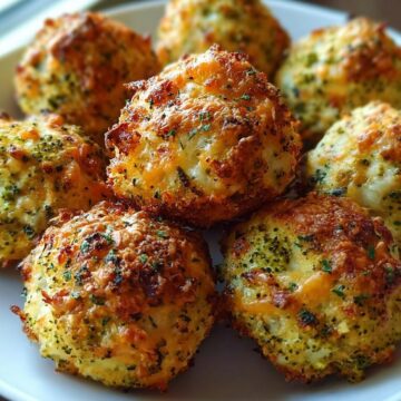 Baked Broccoli Cheese Balls