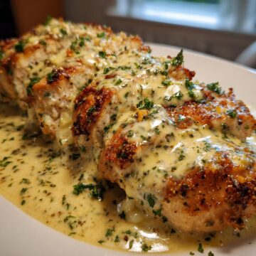 Baked Caesar Chicken with Creamy Parmesan Sauce