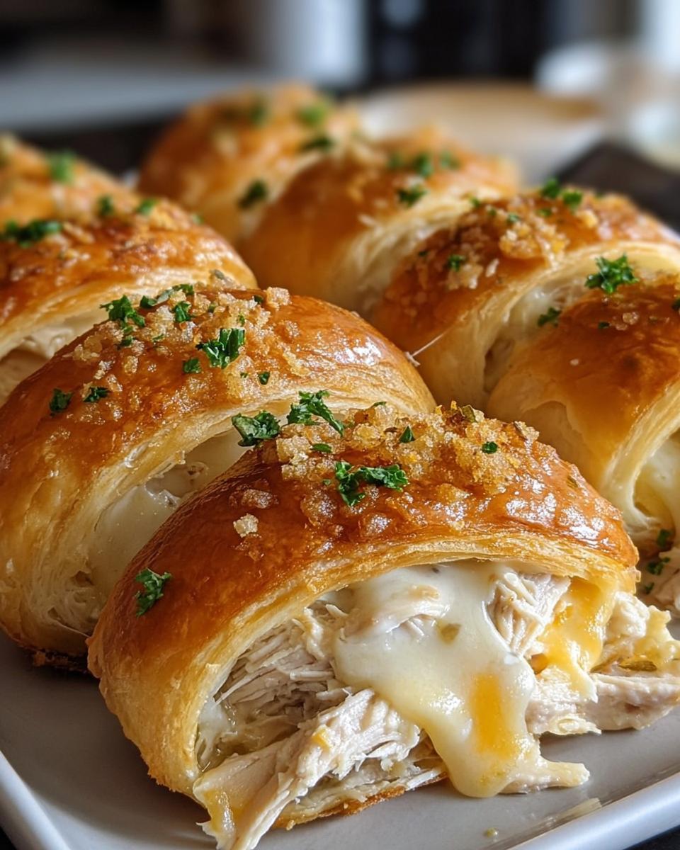 Baked Chicken Stuffed Crescent Rolls - detail 1